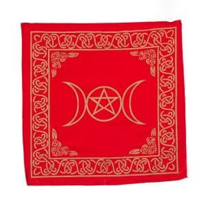 Altar-Teppich Pentangle Rot (50 x 50 cm)