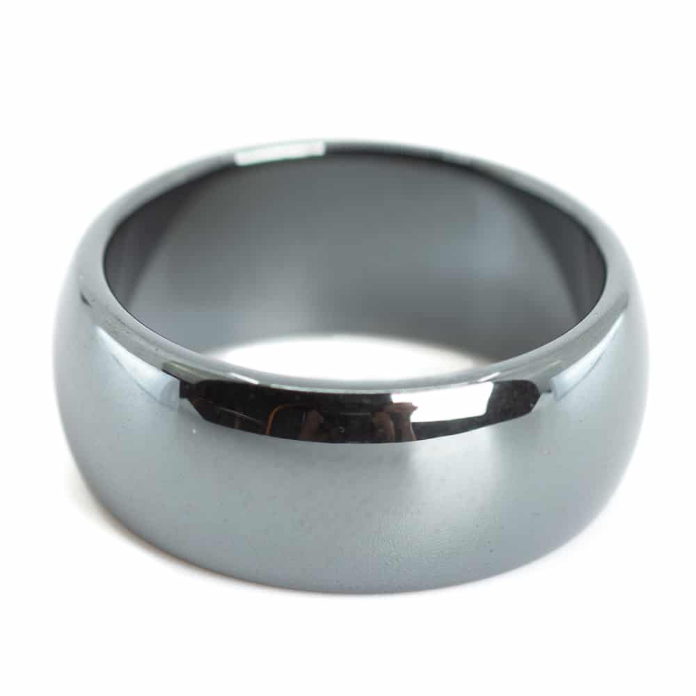 Edelstein Ring Hämatit (10 mm - Größe 20)