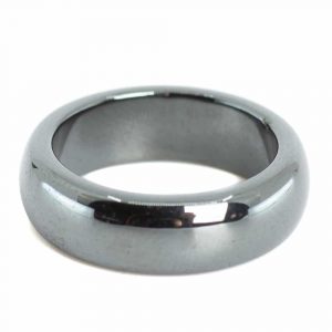 Edelstein Ring Hämatit (6 mm - Größe 15)