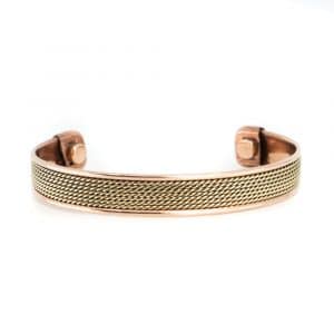 Kupfer-Magnet-Armband "Grid"
