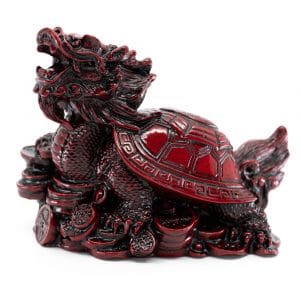 Statue Feng Shui Drache Schildkröte für Reichtum (100 mm)