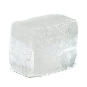 Roher weißer Calcit Edelsteinblock 4 - 6 cm