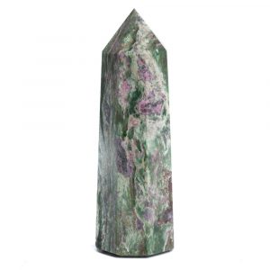 Edelstein Obelisk Spitze Rubin in Fuchsit - 100-120 mm