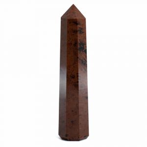 Edelstein Obelisk Spitze Mahagoni Obsidian - 90-110 mm