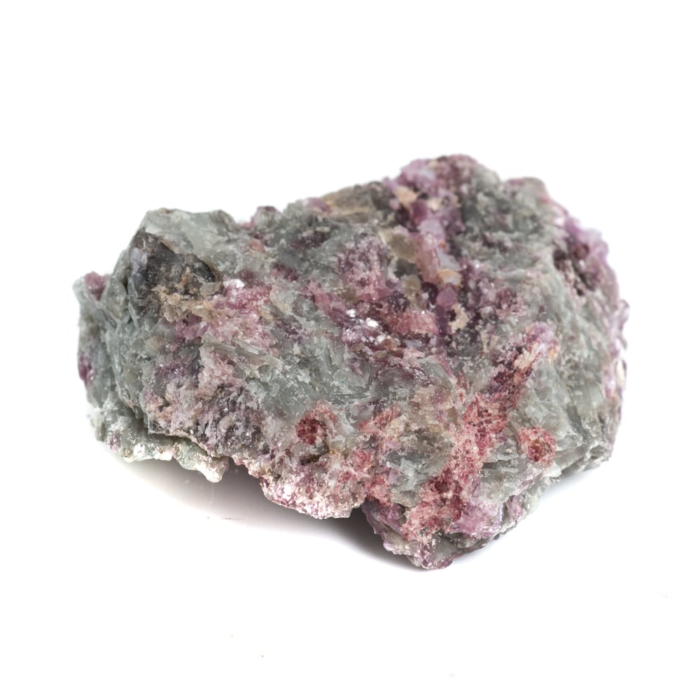 Roher Albit mit rosa Turmalin-Einschlüssen Edelstein 20 - 40 mm