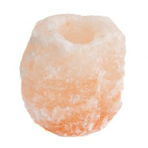 Salzstein-Teelichthalter Orange/Rosa (1,5 - 2 kg)