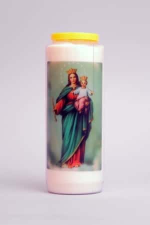 Traditionelle Kirchenkerze - Novene Kerze Mutter und Kind - 1 Stück