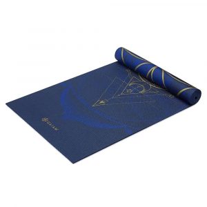 Gaiam Essentials Yoga-Matte Gummi Premium Metallic Sonne und Mond 6mm - (173 x 61 cm)