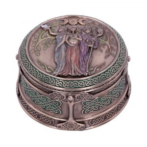 Schmuckkästchen 'Dreifach Mond Göttin' Bronze (95 mm)