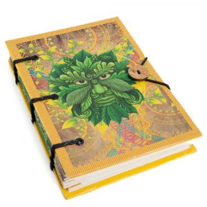 Handgemachtes Notizbuch Der Grüne Mann Keltisch (18 x 13 cm)