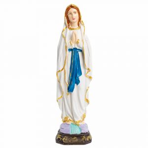 Statue der Heiligen Maria von Lourdes - Handbemalt (30 cm)