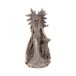 Statue Göttin Hekate Bronze-farbig - 25 cm