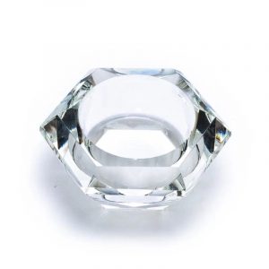Glas-Teelichthalter Diamant - 7x3,5cm
