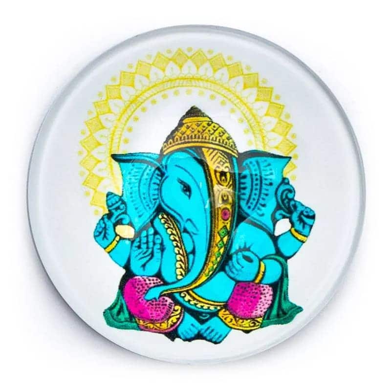 Magnet Dekoration Ganesha farbig - 4 cm