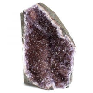 Rauer Uruguayischer Rosa Amethyst Edelstein Geode Stehend (80 - 120 mm)