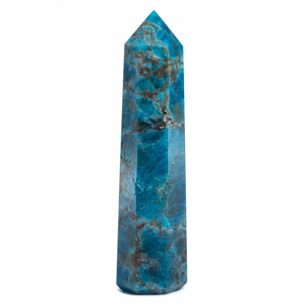 Edelstein Obelisk Blauer Apatit - 50-80 mm
