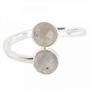 Edelstein Ring Labradorit - 925 Silber