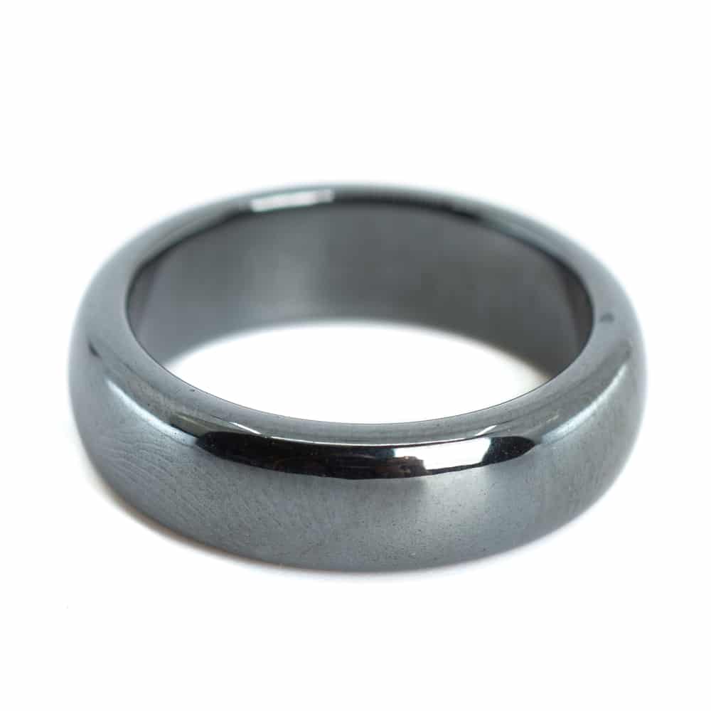 Edelstein Ring Hämatit (6 mm - Größe 17)