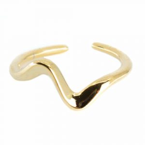 Verstellbarer Ring Welle Kupfer Gold