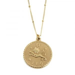 Metall-Horoskop-Anhänger Löwe Gold (25 mm)