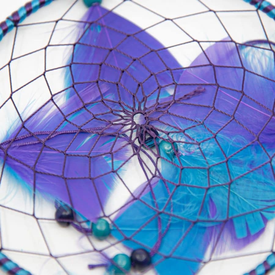 Traumfänger Mandala lila blau
