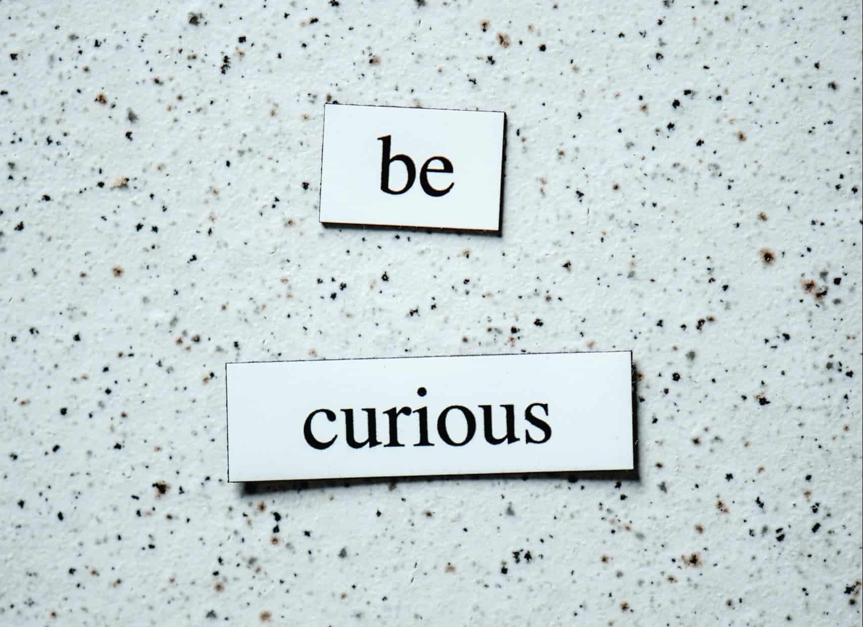 be curious Zitat