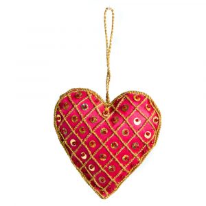 Anhänger Ornament Traditionelles Herz Alternative Rot (17 cm)