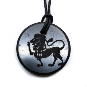 Schungit-Horoskop-Anhänger Löwe (30 mm)