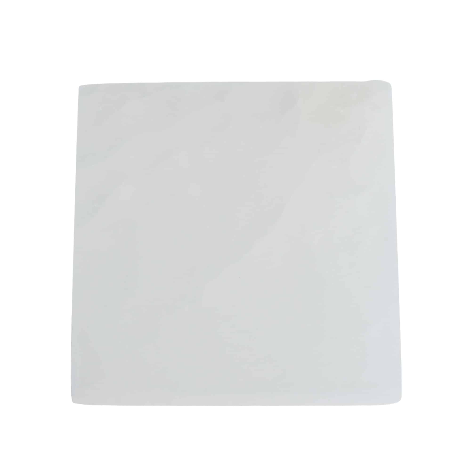 Edelstein Selenit Quadratische Ladeplatte 10 cm