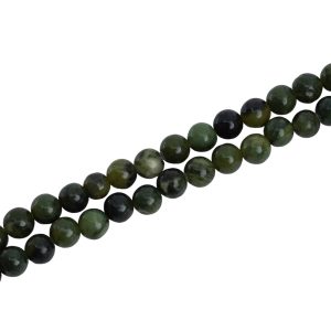 Edelsteinperlen Strang Grüne Jade (6 mm)