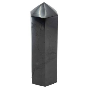 Edelstein Facettierter Obelisk Shungit 10 cm