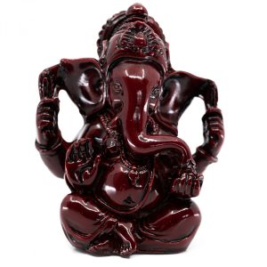 Ganesha Statue Dunkelrot (9 cm)