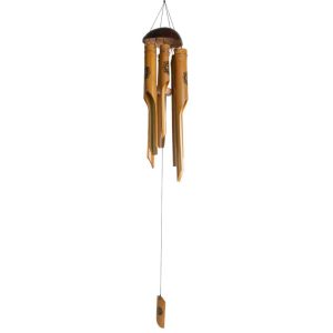 Windspiel Bambus - Kokosnuss und Ohm (ca. 110 x 15 cm)