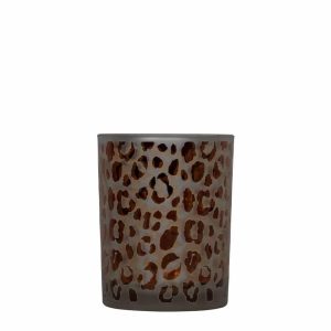 Teelichthalter Leopard Punkte (12 x 10 cm)